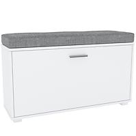 Schuhschrank Libra 1KL Weiß/graphit 52.5X91.2X27.1