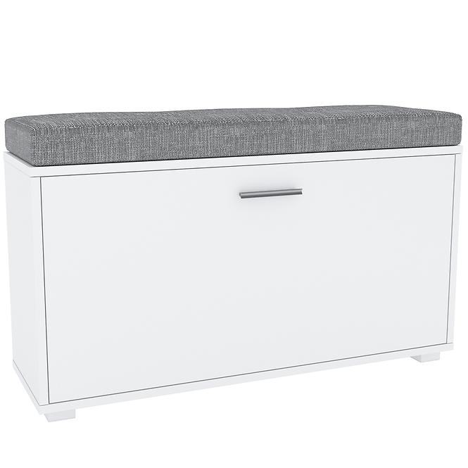 Schuhschrank Libra 1KL Weiß/graphit 52.5X91.2X27.1