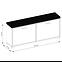 Schuhschrank Libra 2KL Weiß/graphit 52.5X120X27.1,2
