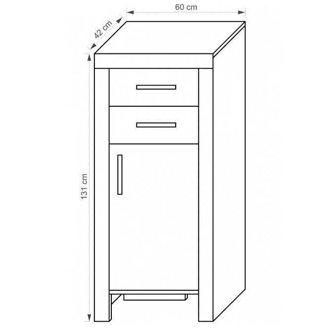 Schrank Cezar 8 Sonoma