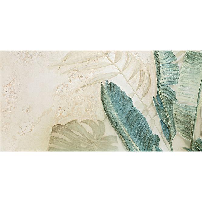 Dekorfliese 3 Alabaster Shine Leaves A 59,8/119,8