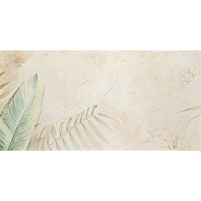 Dekorfliese 4 Alabaster Shine Leaves B 59,8/119,8