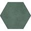 Wandfliese Burano Green Hex 11/12,5