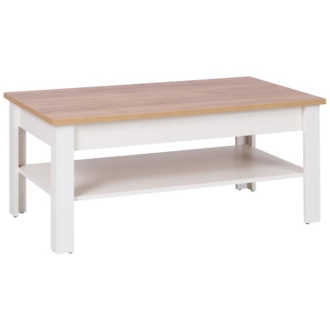 Couchtisch Berg 16 Creme / Goldene Eiche 