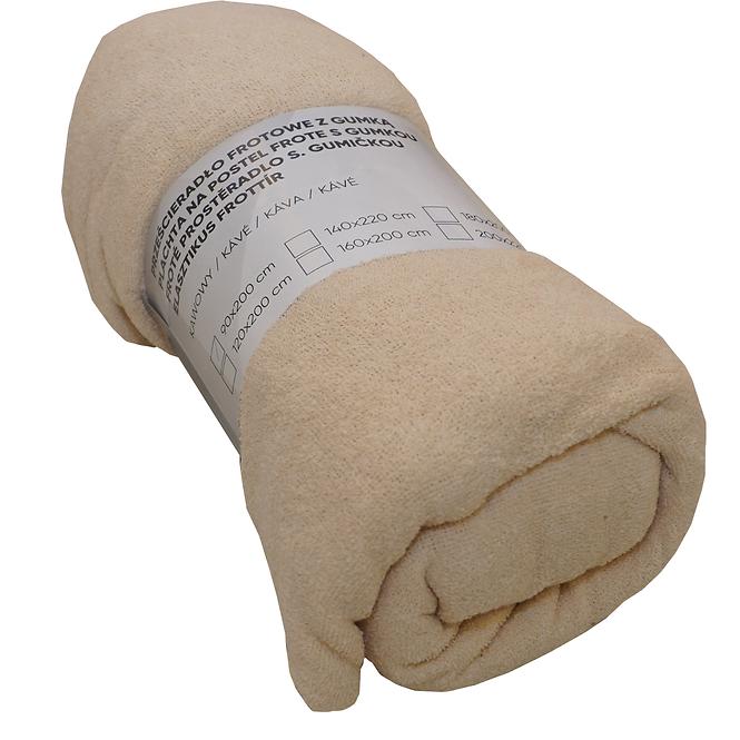 Frotteelaken mit Gummizug Caffe 90X200           