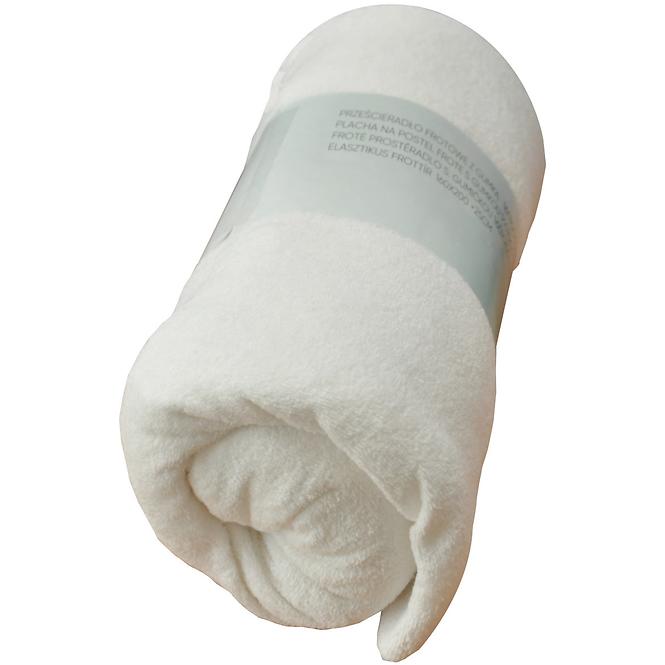 Jerseylaken mit Gummizug Weiß 90x200