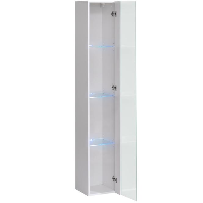 VITRÍNA ZÁVESNÁ SWITCH SW1 BILY WW SW WW 1 +LED