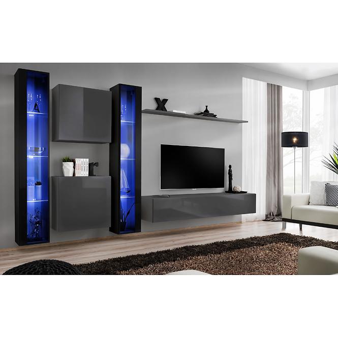 Vitrine Switch glas WW1 schwarz + LED