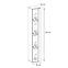 Vitrine Switch glas WW1 graphit + LED,2