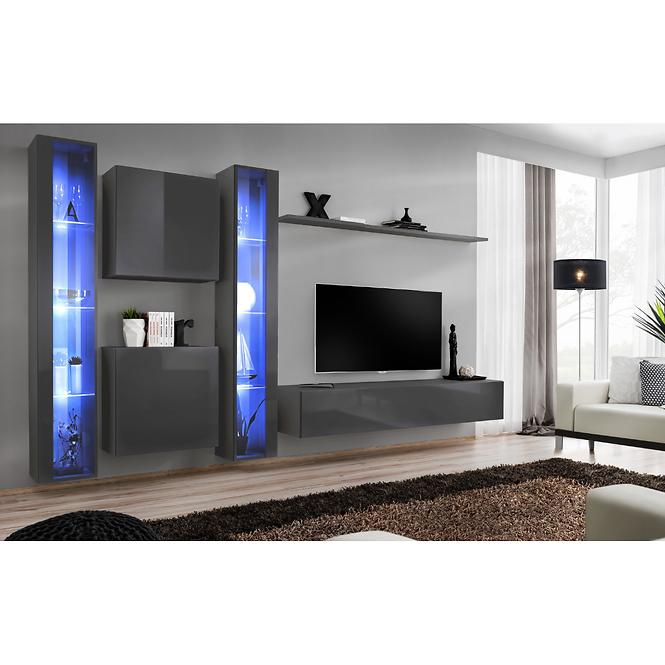 Vitrine Switch glas WW1 graphit + LED