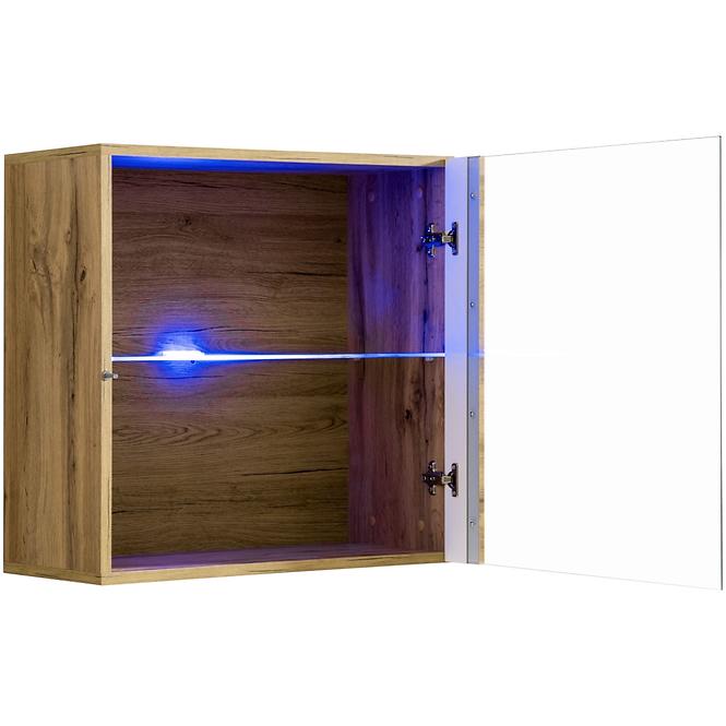 Vitrine Switch WW3 Eiche Wotan +LED