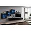 Wohnwand Switch XX Glass + LED schwarz
