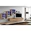 Wohnwand Switch XX Glass + LED Eiche Wotan