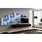 Wohnwand Switch XX Glass + LED weiß/schwarz