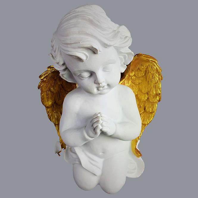 Betender Engel mit goldenen Flügeln 17cm 8/20/ANG