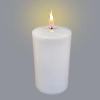 Große Kerze 16cm Batteriebetriebene 7/20/WAX