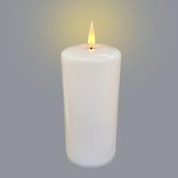 Große Kerze 18cm Batteriebetriebene 8/20/WAX