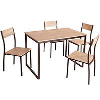 Esszimmer set Voto DO1320 1+4 Eiche/schwarz