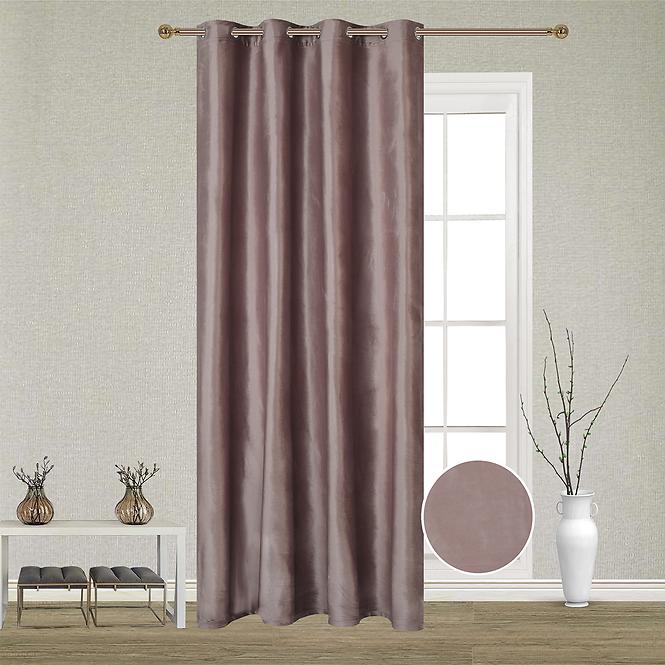 Vorhang mit ösen Monika 21586/91/ 140x250 helles lila heidekraut