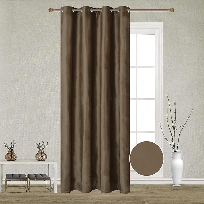 Vorhang mit ösen Monika 21578/65/ 140x250 braun