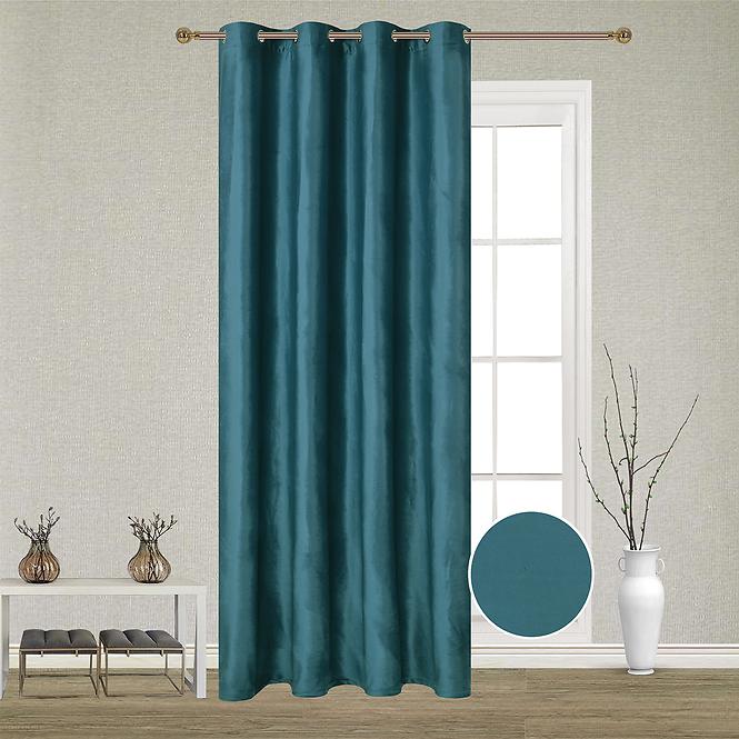 Vorhang mit ösen Monika 21576/47/ 140x250 türkis