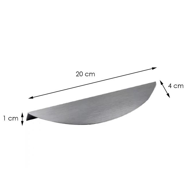 Möbelgriff Inox Edge Bow (160),2