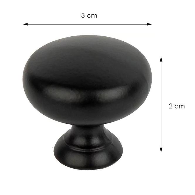 Möbelgriff Schwarz Möbelknopf A-823                             