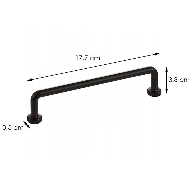 Möbelgriff Rohr Loft Black (160),2