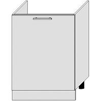 Küchenzeile Bono D60zl Pl Weiß Alaska/Weiß