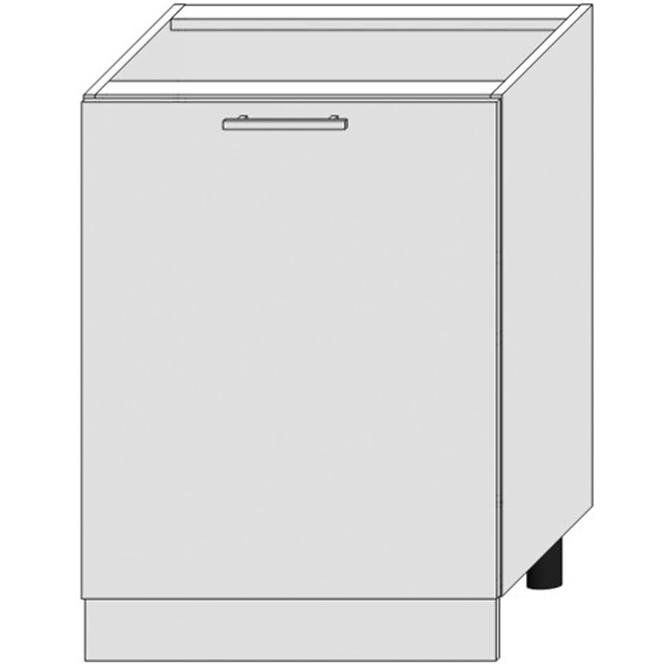 Küchenzeile Bono D60pc Pl Weiß Alaska/Weiß