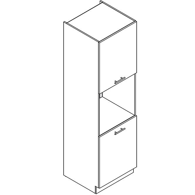 Küchenzeile Bono D60pk 2133 Pl Weiß Alaska/Weiß