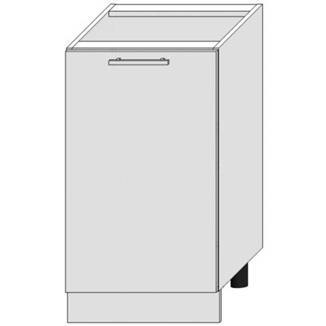 Küchenzeile Bono D40 Pl Weiß Alaska/Weiß