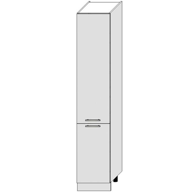 Küchenzeile Bono D40sł 2133 Pl 2fr Weiß Alaska/Weiß
