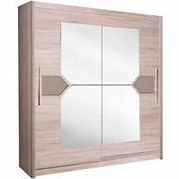 Schrank Denver 200cm Eiche Sonoma/Cappuccino