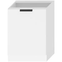 Küchenzeile Denis D60pc Pl Weiß Satin Mat/Weiß