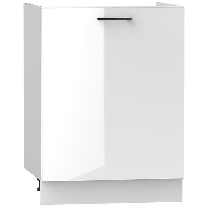 Küchenzeile Oscar D60zl Pl Weiß Lesk/Weiß