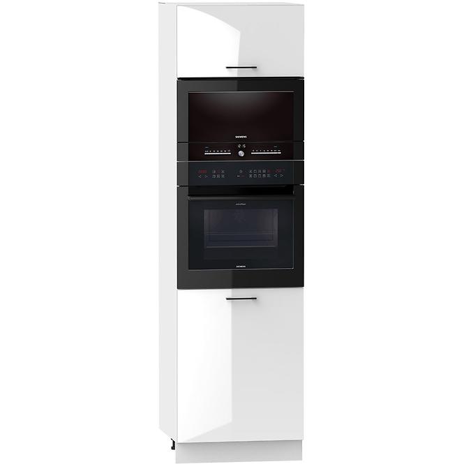 Küchenzeile Oscar D60pk Mv 2133 Pl Weiß Lesk/Weiß