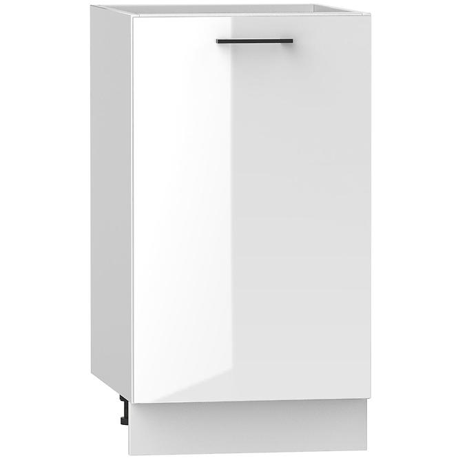 Küchenzeile Oscar D45 Pl Weiß Lesk/Weiß