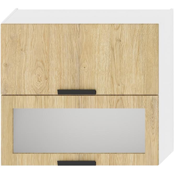 Küchenzeile Denis W80grf/2 Sd Eiche London/Weiß