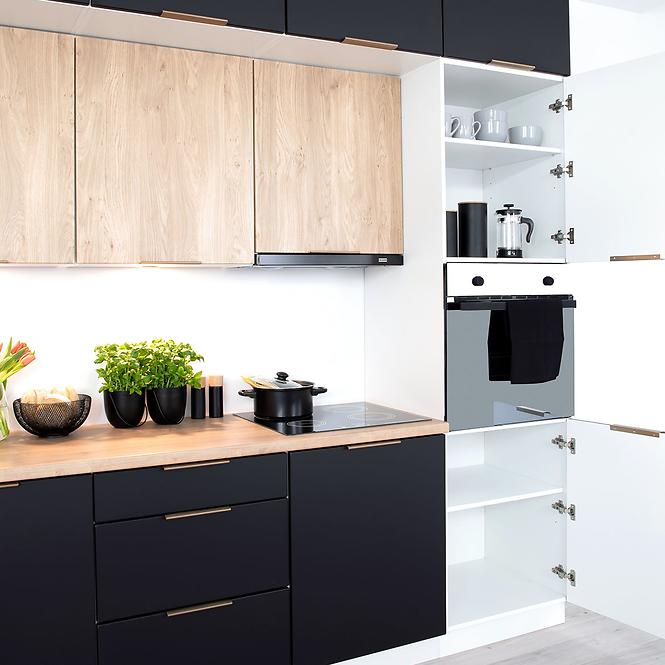 Küchenzeile Denis W40 Pl Eiche London/Weiß