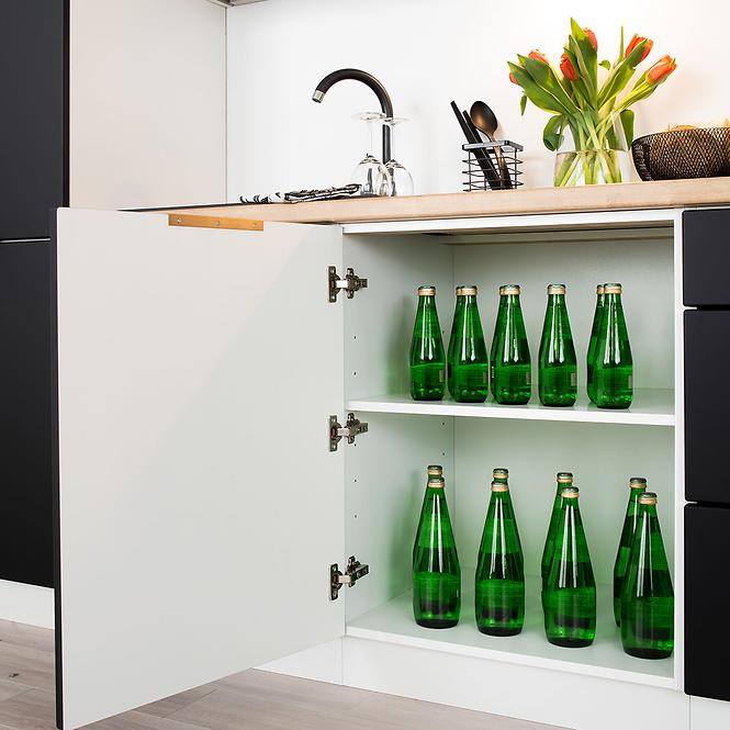 Küchenzeile Denis W40 Pl Eiche London/Weiß