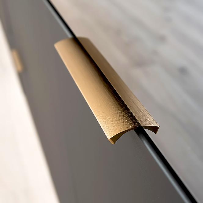 Küchenzeile Denis W30 Pl Schwarz Mat Continental/Weiß