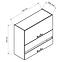 Küchenzeile Bono W80grf/2 Sd Weiß Alaska/Weiß,2