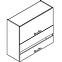 Küchenzeile Bono W80grf/2 Sd Weiß Alaska/Weiß,3