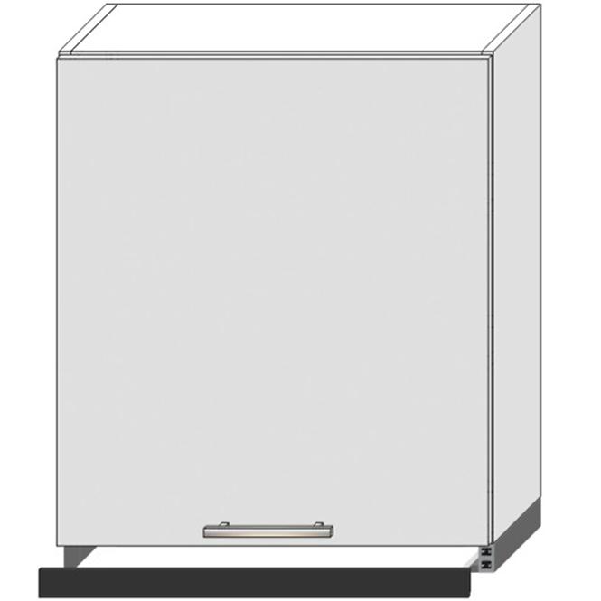 Küchenzeile Bono W60/68 Slim Pl S Černou Digestoří Weiß Alaska/Weiß