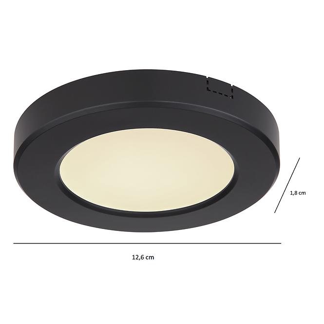 Lampe 12379-6B D12.5 schwarz