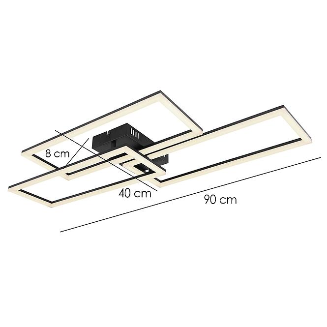 Lampe 67247-58 Schwarz PL3