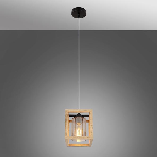 Lampe 15497H Schwarz und Braun LW1
