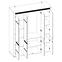 Schrank 4D Sevilla Typ 23 norwegische kiefer/weißy,3