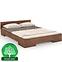 Bett aus Buchenholz Skandica Spectrum Niedrig 120x200 Nuss